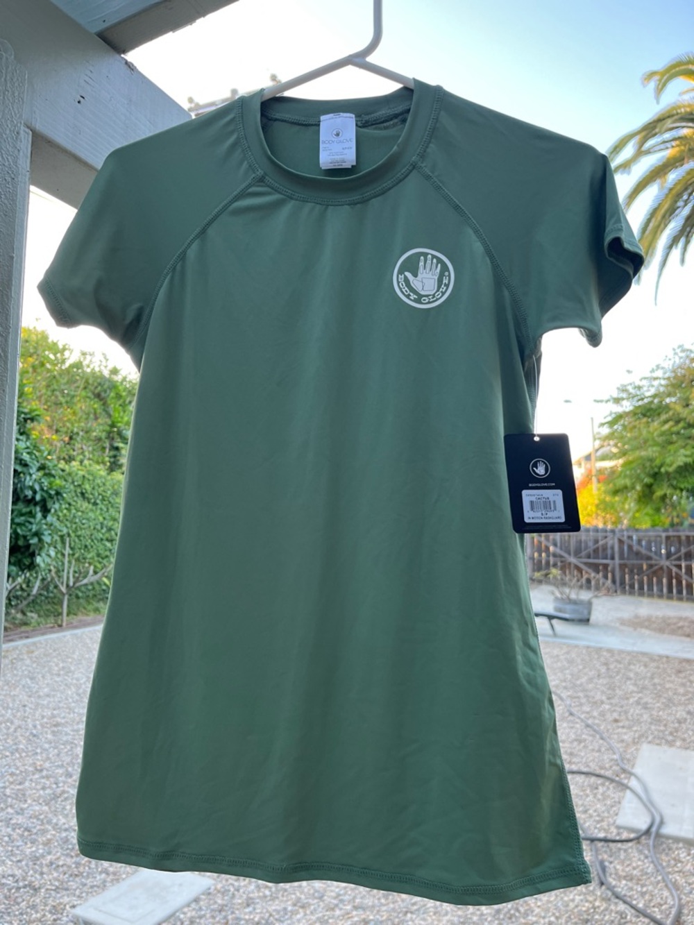 NWT Body Glove Olive Rash Guard Sage Green Women's Size S